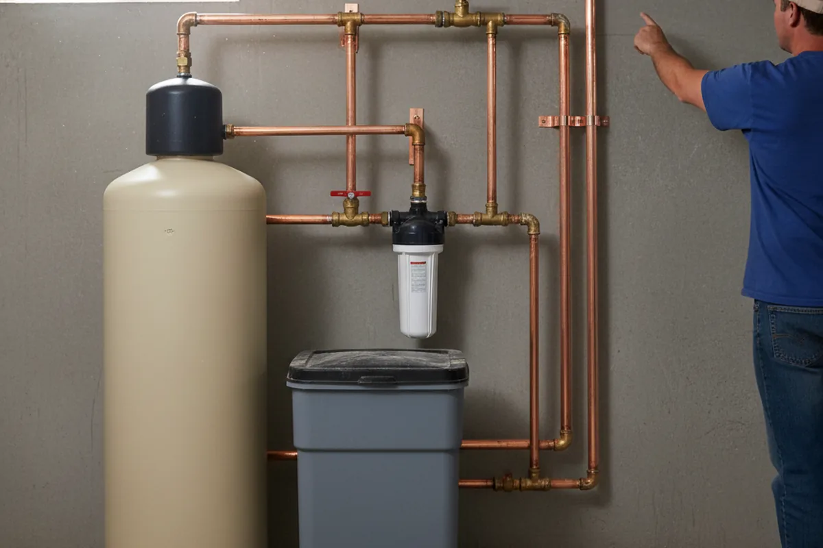 Whole-house water treatment system installed in Goldsmith